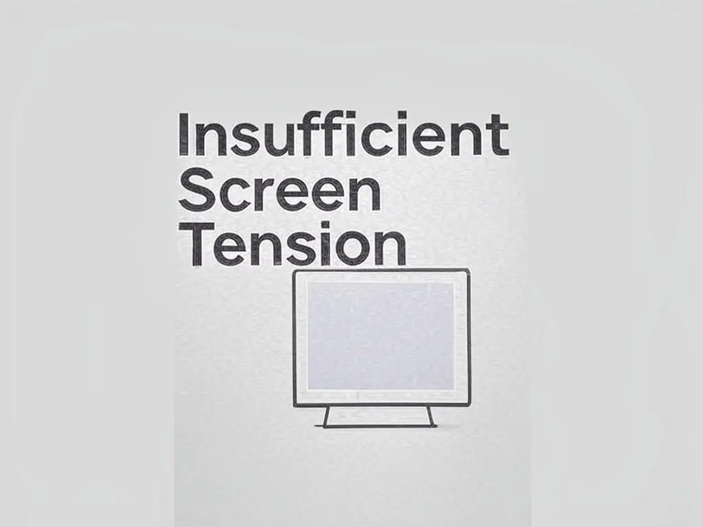 Insufficient Screen Tension