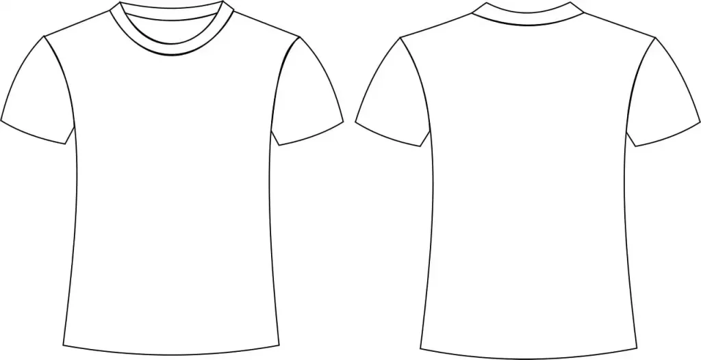 T-Shirt, Model, Front And Back