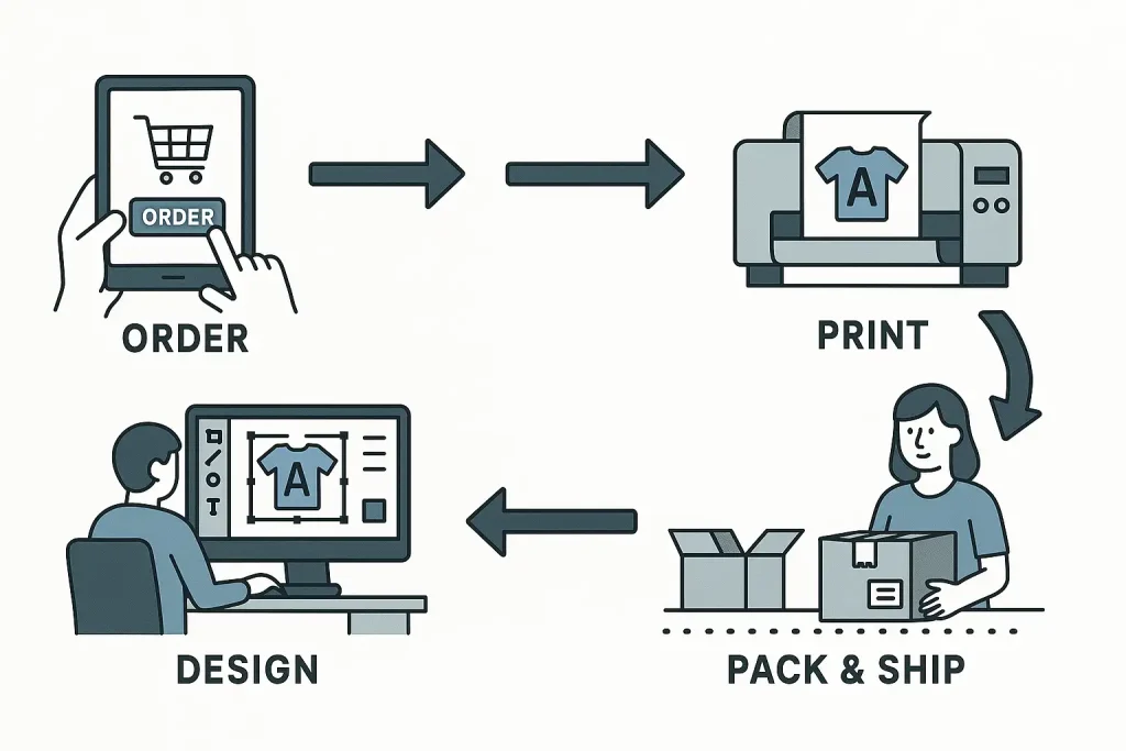 Modern printing workshop equipment and technical tools display