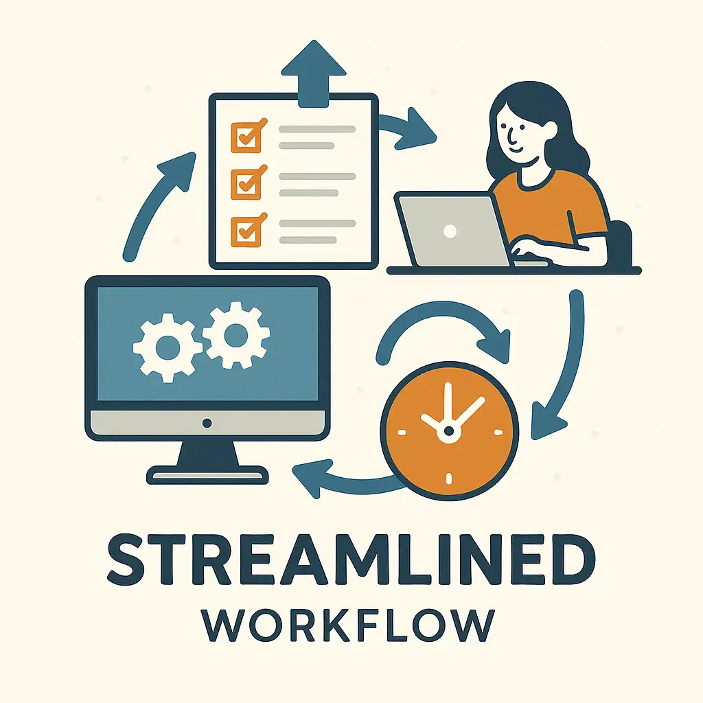 Efficient daily operation flow chart of printing business