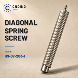 Diagonal spring screw