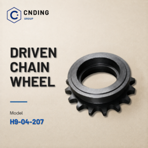 Driven chain wheel