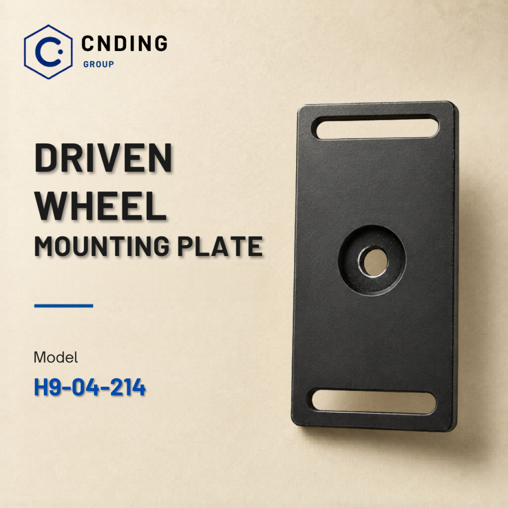 Driven wheel mounting plate